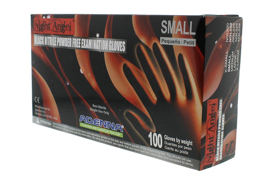 Adenna Night Angel Black Nitrile Exam Gloves